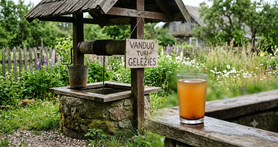 Geležies turintis šulinio vanduo
