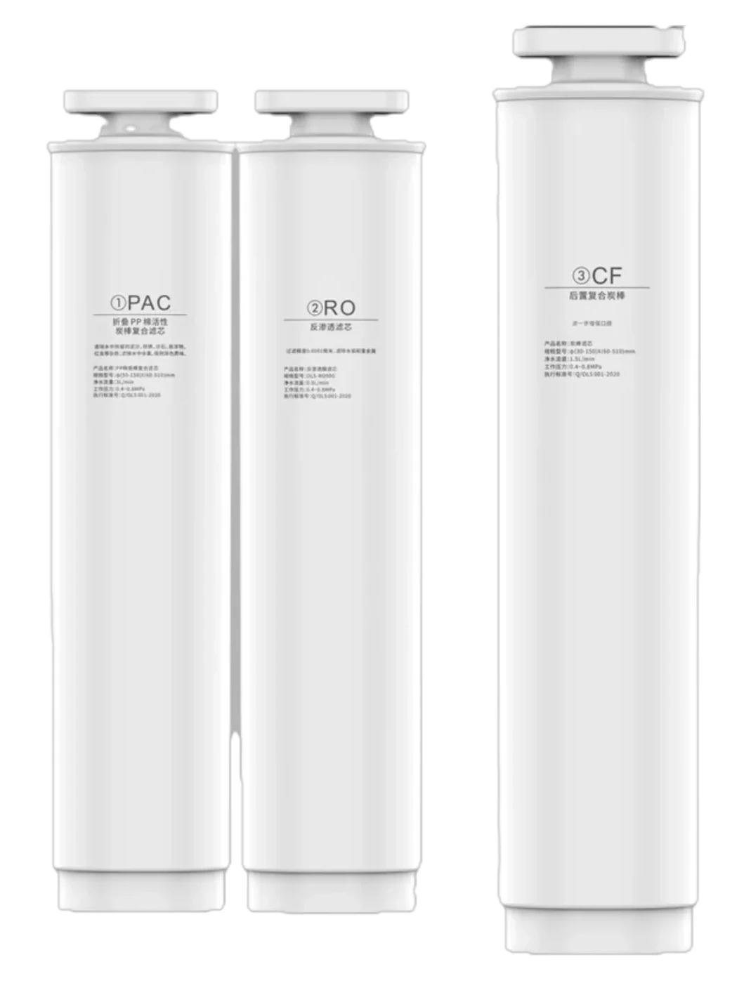Aer Et Aqua W19 ir W23 filtrų komplektas: PAC, CF ir RO elementai