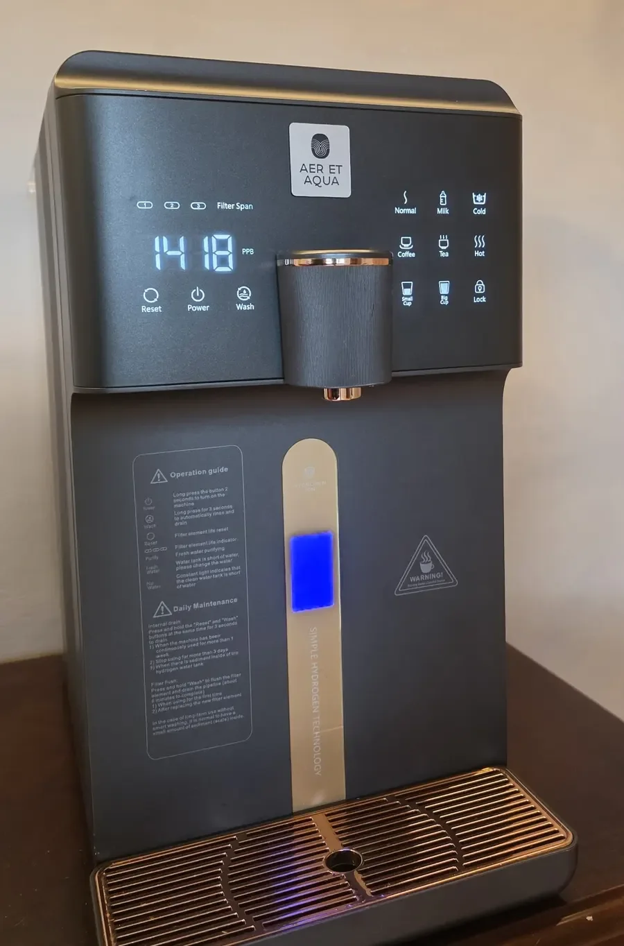 Demonstracinio Aer et Aqua W23 valdymo skydelis